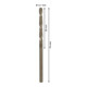 Foret à métaux Bosch HSS-Co DIN 338 3,7 x 39 x 70 mm-5