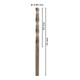 Foret à métaux Bosch HSS-Co DIN 338 3,8 x 43 x 75 mm-5