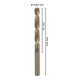 Foret à métaux Bosch HSS-Co DIN 338 8,8 x 81 x 125 mm-5