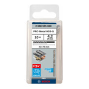Foret à métaux Bosch HSS-G, DIN 338, 4,2 x 43 x 75 mm-4