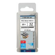 Foret à métaux Bosch HSS-G, DIN 338, 4,3 x 47 x 80 mm-4