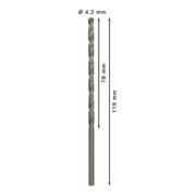 Foret à métaux Bosch HSS-G, DIN 340, 4,2 x 78 x 119 mm-5