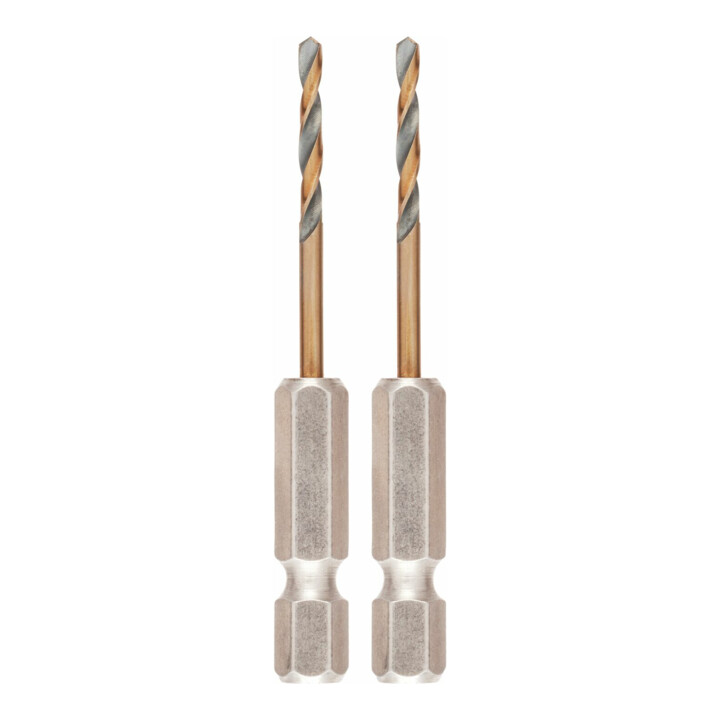 Foret à métaux HSS-G DEWALT, 2x2,5mm, hexagonal