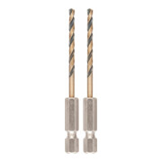 Foret à métaux HSS-G DEWALT, 2x3mm, hexagonal-3