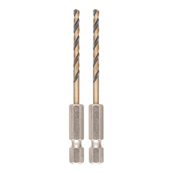 Foret à métaux HSS-G DEWALT, 2x3mm, hexagonal