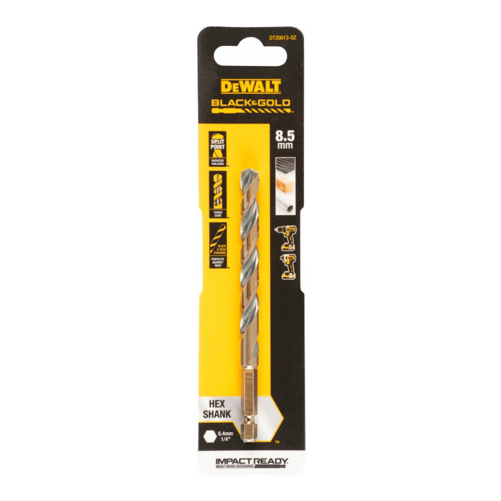 Foret à métaux HSS-G DEWALT, 8,5 mm, hexagonal