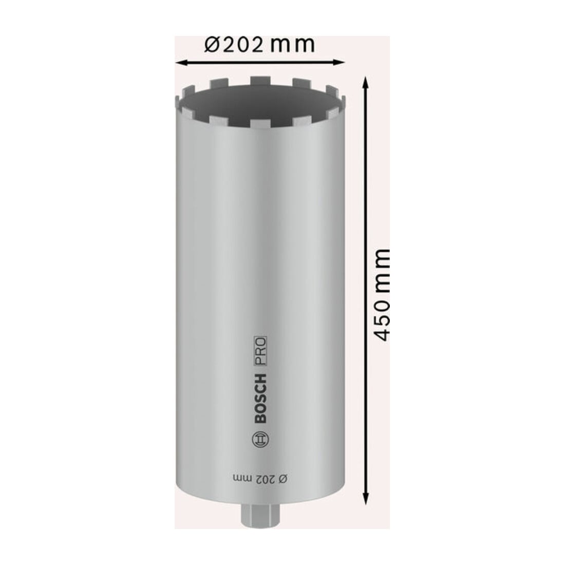 Foret diamanté Bosch Standard pour béton 1 1/4" UNC 200 mm 450 mm 450 mm 12 10 mm