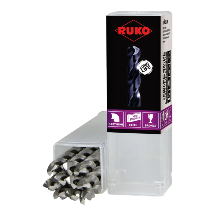 Foret DIN 338 type VA HSSE Co 8 TiAlN