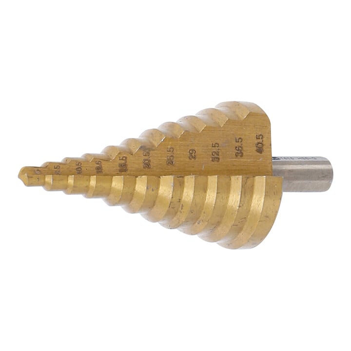 Foret étagé nitrure de titane Ø 6 - 40,5 mm BGS