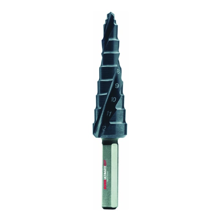 Foret étagé Ruko ULTIMATECUT avec pointe FLOWSTEP, HSS taille0/9