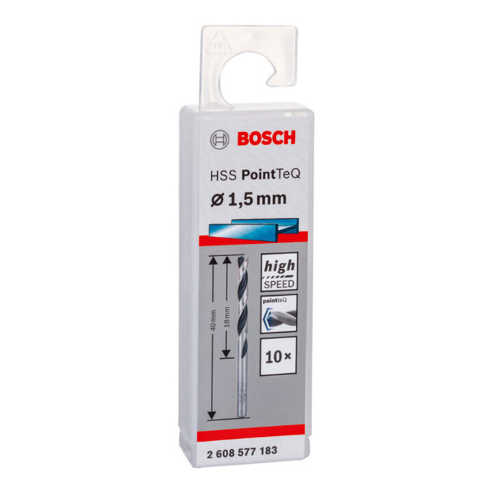 Foret hélicoïdal HSS PointTeQ 1,5 mm