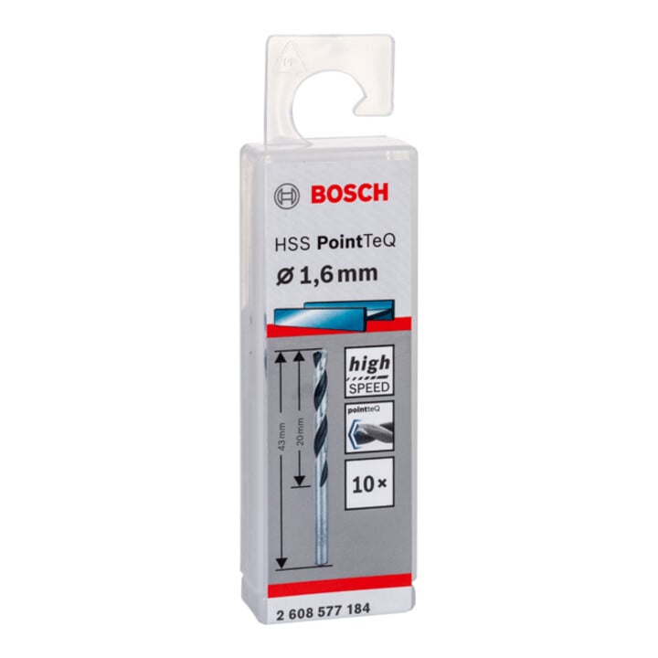 Foret hélicoïdal HSS PointTeQ 1,6 mm