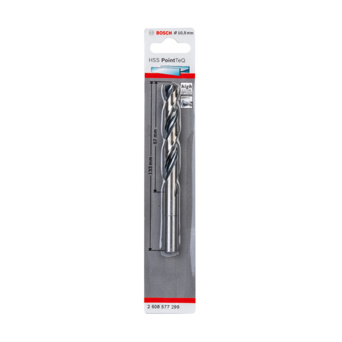 Foret hélicoïdal Bosch HSS PointTeQ 20,0 mm (court à queue décolletée)
