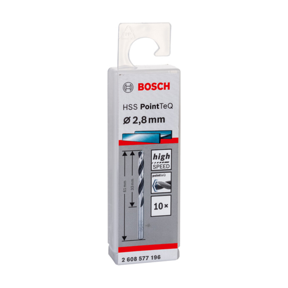 Foret hélicoïdal HSS PointTeQ 2,8 mm