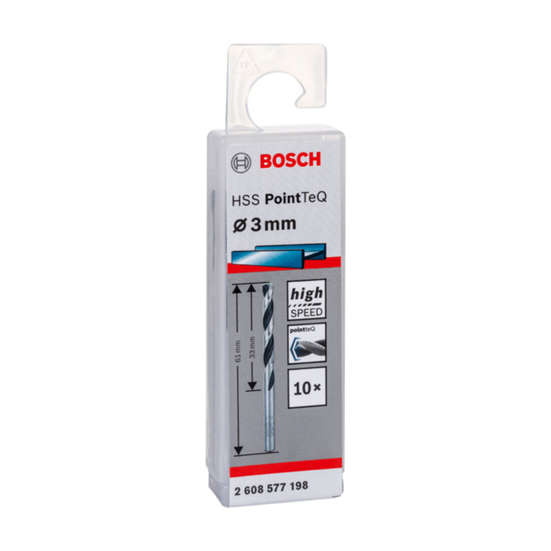 Foret hélicoïdal HSS PointTeQ 3,0 mm