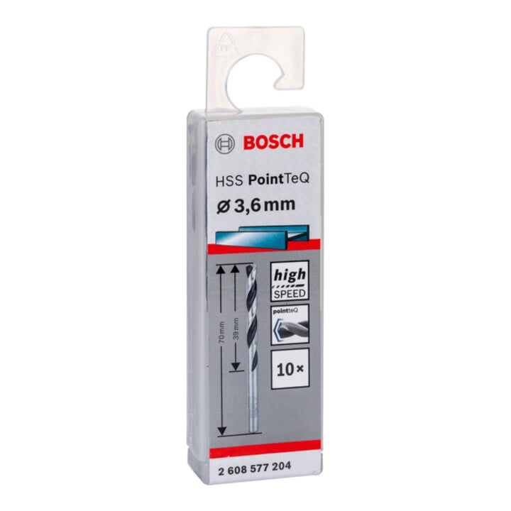 Foret hélicoïdal HSS PointTeQ 3,6 mm