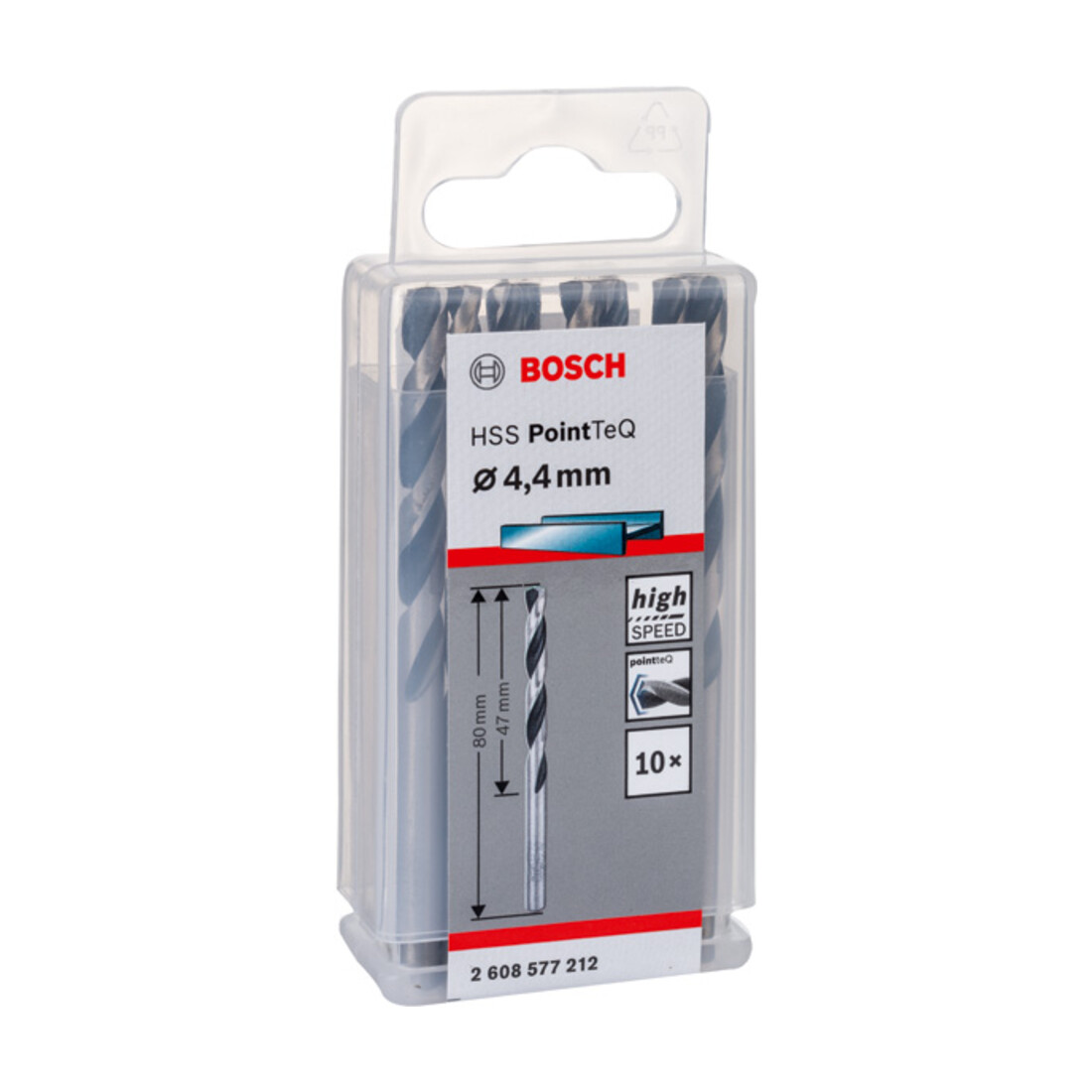 Foret hélicoïdal métallique Bosch HSS PointTeQ DIN 338 10-pack