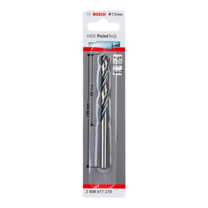 Foret hélicoïdal HSS PointTeQ 7,5 mm