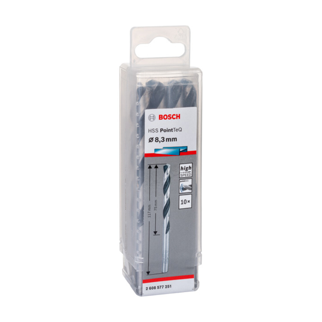 Foret hélicoïdal HSS PointTeQ 8,3 mm