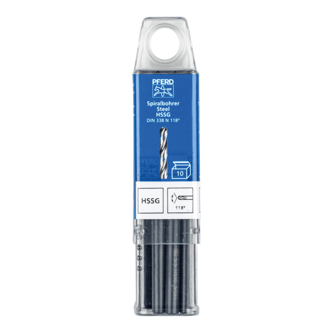 Foret hélicoïdal PFERD DIN 338 HSSG N 9.5 Acier Acier