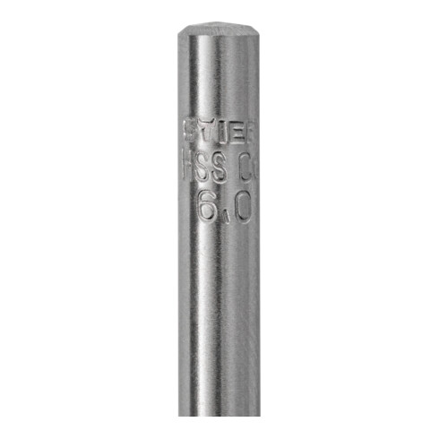 Foret hélicoïdal STIER 6 mm Premium HSS-E Co5 DIN 338 135°