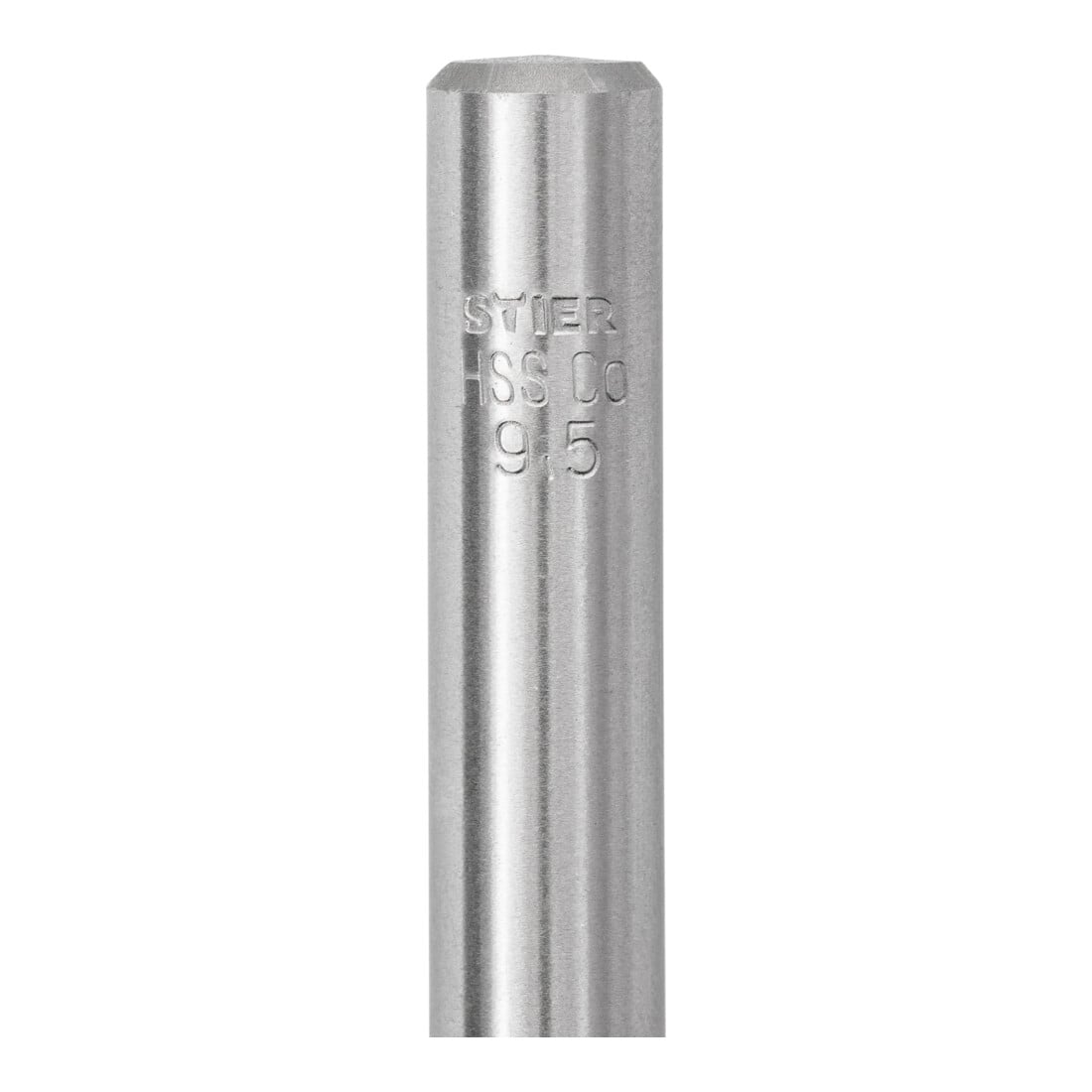 Foret hélicoïdal STIER 9,5 mm Premium HSS-E Co5 DIN 338 135°