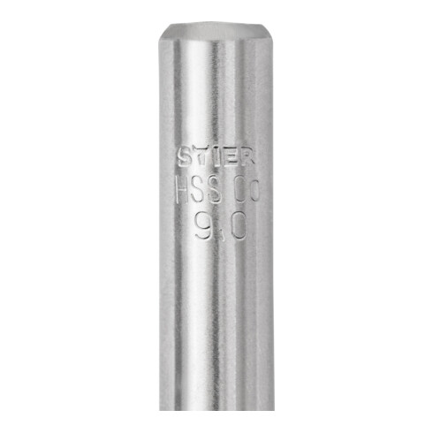 Foret hélicoïdal STIER 9 mm Premium HSS-E Co5 DIN 338 135°