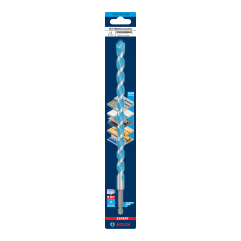 Foret Multi Construction Bosch EXPERT HEX-9, 12 x 200 x 250 mm