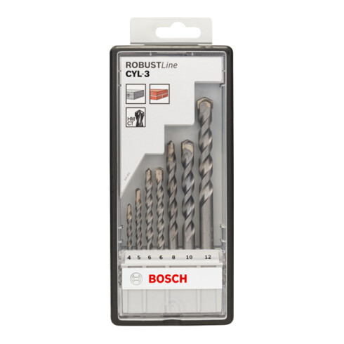 Forets à béton Robust Line CYL-3, set de 7 pièces 4; 5; 6; 6; 8; 10; 12 mm
