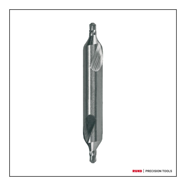 Perceuse centrale Ruko DIN 333 HSS forme A avec bourrelet de renforcement HSS