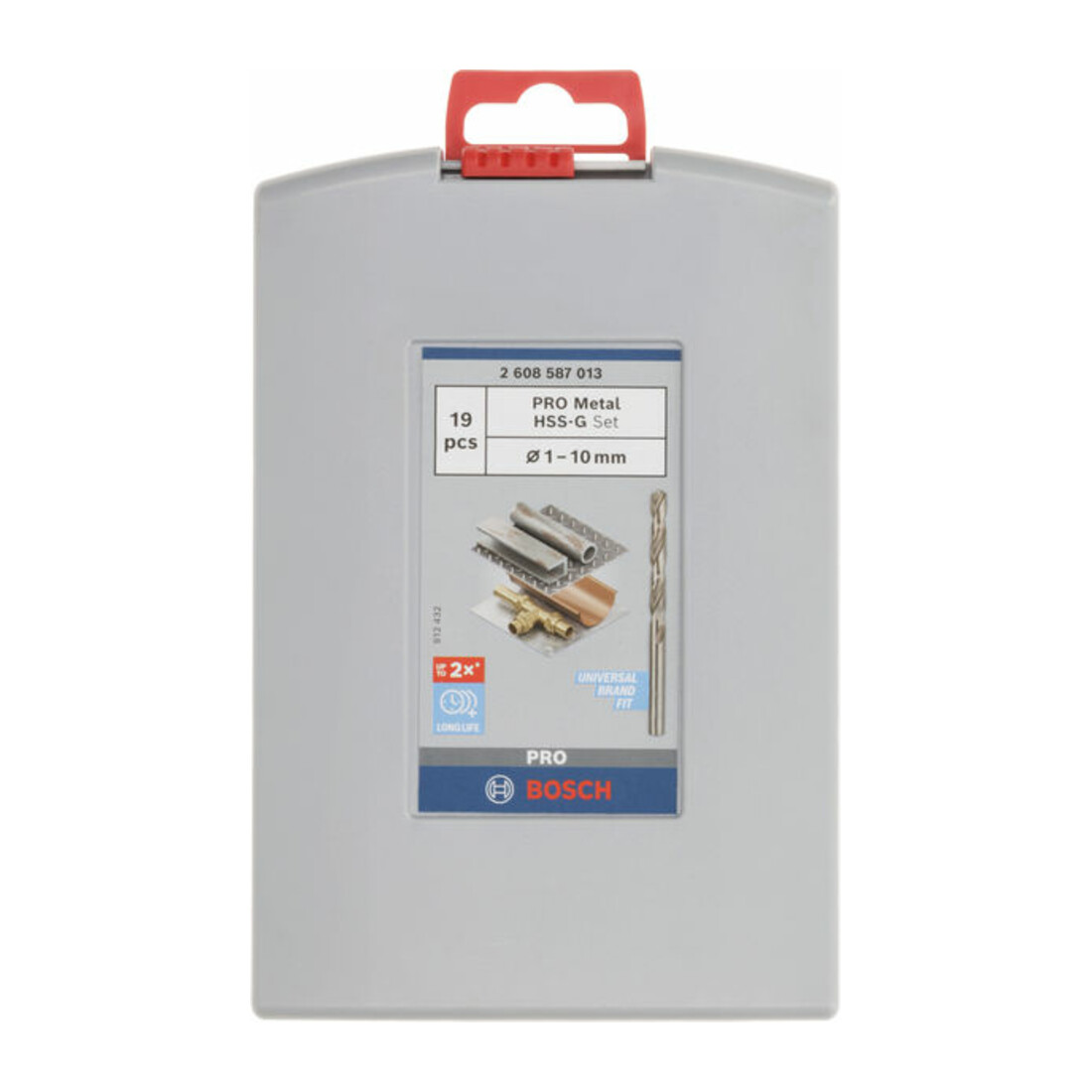 Forets à métaux HSS-G, DIN 338, 135°, assortiment ProBox de 19 pièces 1-10 mm