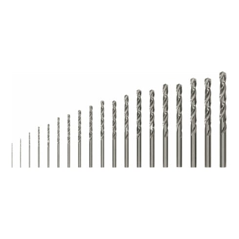 Forets à métaux HSS-G, DIN 338, 135°, assortiment ProBox de 19 pièces 1-10 mm