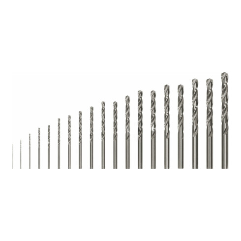 Forets à métaux HSS-G, DIN 338, 135°, assortiment ProBox de 19 pièces 1-10 mm