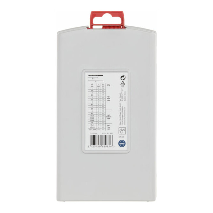 Forets à métaux HSS-G, DIN 338, 135°, assortiment ProBox de 25 pièces 1-13 mm
