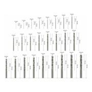 Forets à métaux HSS-G, DIN 338, 135°, assortiment ProBox de 25 pièces 1-13 mm-5