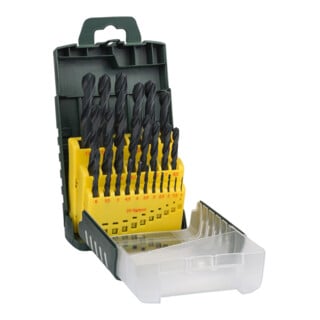 Forets à métaux HSS-R, set de 25 pièces