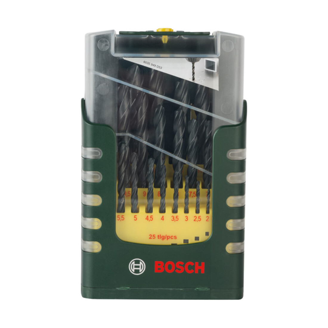 Forets à métaux HSS-R, set de 25 pièces