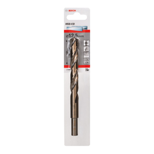 Forets à métaux rectifiés HSS-Co, DIN 338 12,5 x 101 x 151 mm