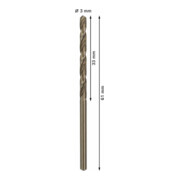 Forets à métaux rectifiés HSS-Co, DIN 338 3 x 33 x 61 mm-4