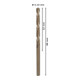 Forets à métaux rectifiés HSS-Co, DIN 338 5,1 x 52 x 86 mm-5