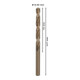 Forets à métaux rectifiés HSS-Co, DIN 338 8,5 x 75 x 117 mm-5