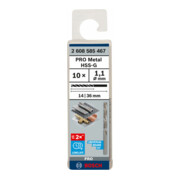 Forets à métaux rectifiés HSS-G, DIN 338 1,1 x 14 x 36 mm-4