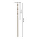 Forets à métaux rectifiés HSS-G, DIN 338 1,3 x 16 x 38 mm-4