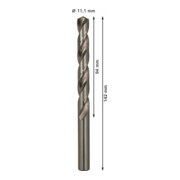 Forets à métaux rectifiés HSS-G, DIN 338 11,1 x 94 x 142 mm-5