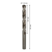 Forets à métaux rectifiés HSS-G, DIN 338 11,9 x 101 x 151 mm-5