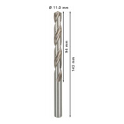 Forets à métaux rectifiés HSS-G, DIN 338 11 x 94 x 142 mm-5