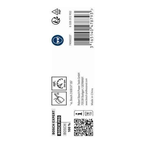 Forets à métaux rectifiés HSS-G, DIN 338 15 x 114 x 169 mm
