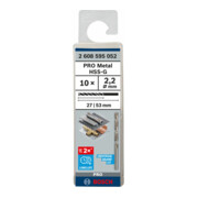Forets à métaux rectifiés HSS-G, DIN 338 2,2 x 27 x 53 mm-4