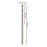 Forets à métaux rectifiés HSS-G, DIN 338 2,2 x 27 x 53 mm-5