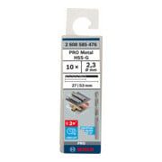 Forets à métaux rectifiés HSS-G, DIN 338 2,3 x 27 x 53 mm-4